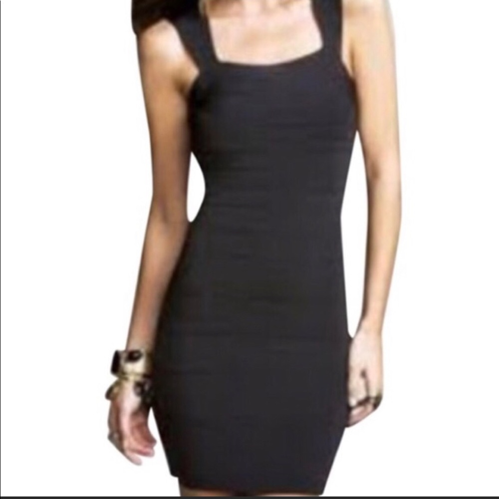 Express black mini bandage dress